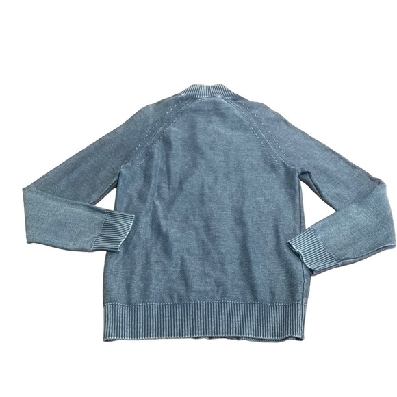 INC International Concepts Women’s Distressed Zip Front Cableknit Sweater M NEW - Picture 3 of 7